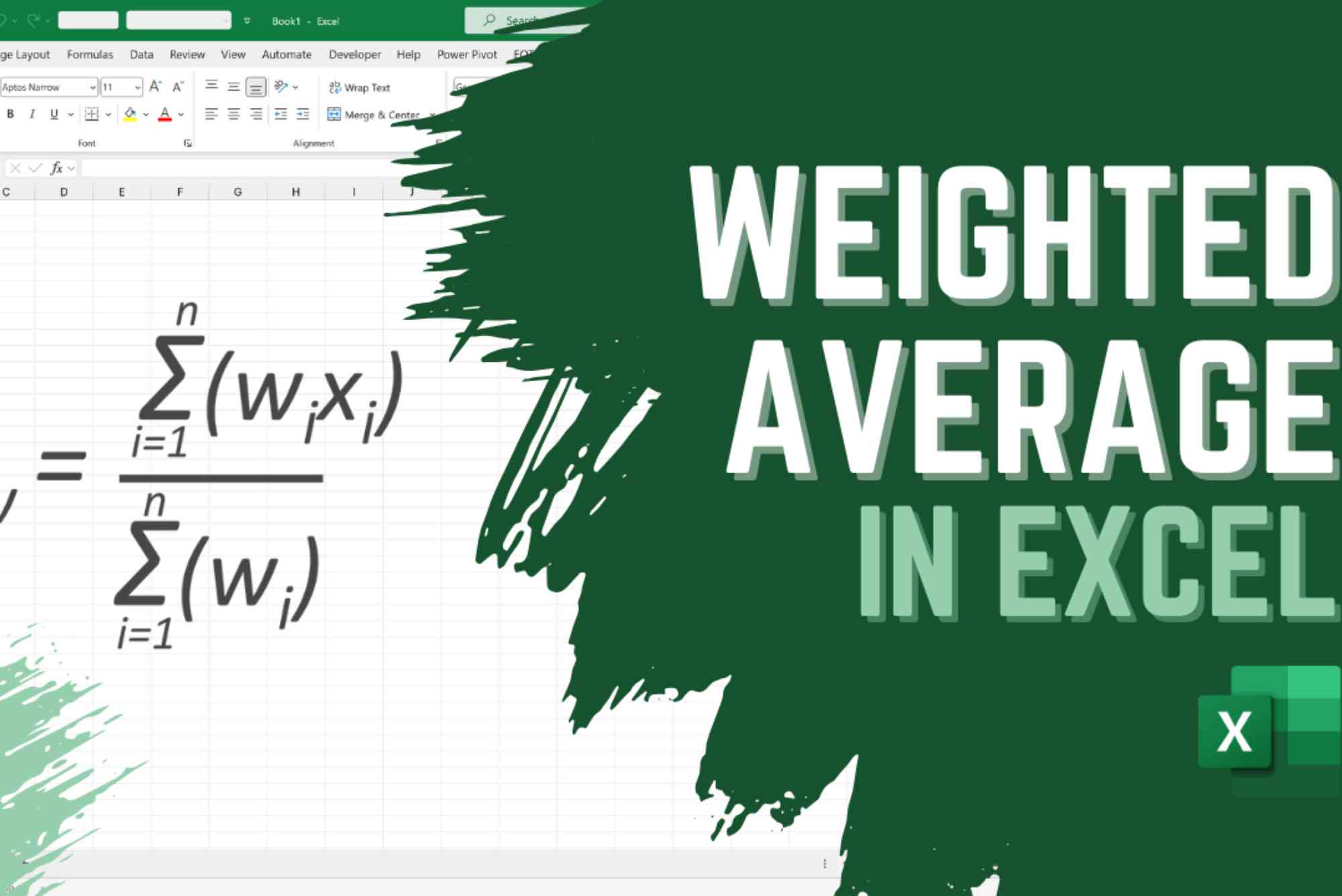How to Calculate Weighted Average Rate in Excel